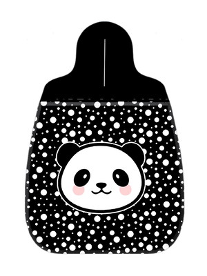 Lixeira lixinho carro bolinhas panda fofo