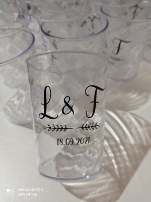 100 copos mini twister 300ml personalizados