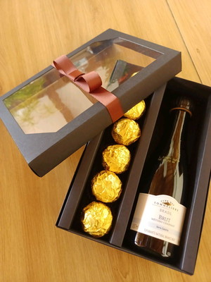 Caixa para mini champanhe ou mini vinho 187ml