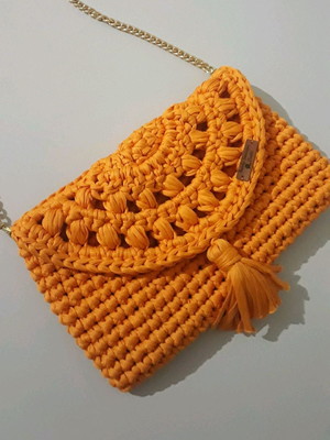 Maxi carteira de crochê giovanna antonelli