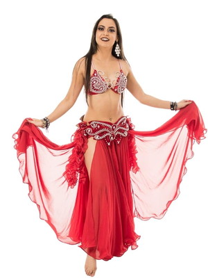 Dança do ventre traje completo luxo arabesco tb-e30d-19