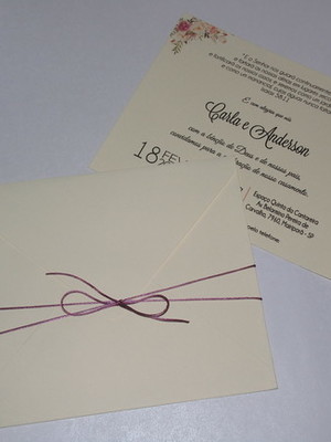 Convite com envelope - 3