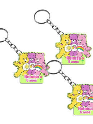 Chaveiro infantil personalizado ursinhos carinhosos