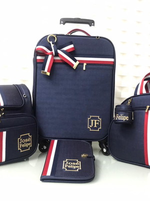 Mala rod + mochila 2 en 1 + bolsa g + bol da mamae + cart va