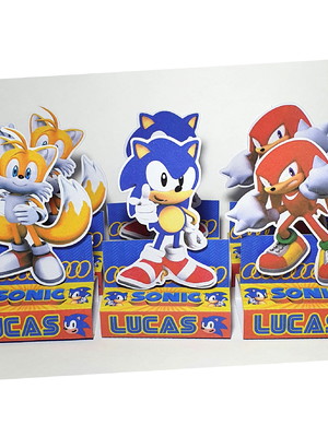 Kit com 20 caixas bis duplo - sonic