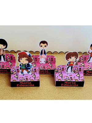 Kit com 20 caixas bis duplo - stranger things cute