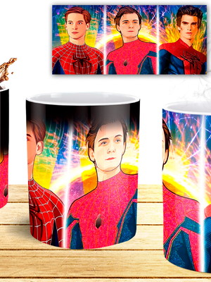 Caneca mágica homem aranha com nome
