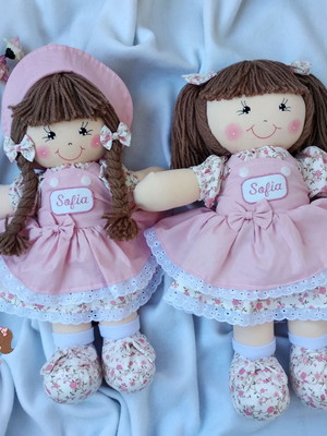 Boneca de pano 40 cm (unidade )