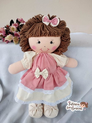 Boneca de pano 40 cm ( unidade)