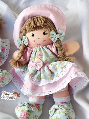 Boneca de pano 25 cm