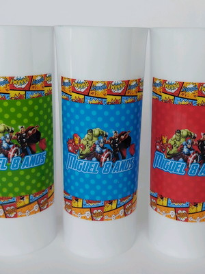 Copo long drink vingadores