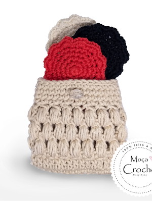Mini bolsa com kit de 3 ecopads