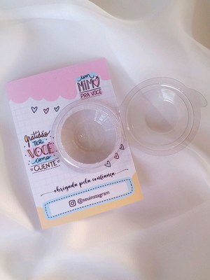Cartão com blister porta docinho mimo clientes