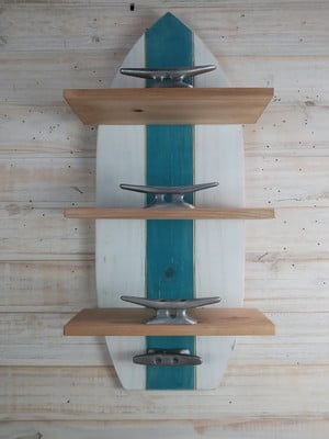 Porta toalhas prancha de surf (claro)