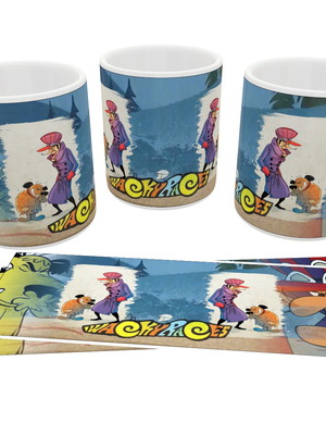 Caneca filme e série geek corrida maluca
