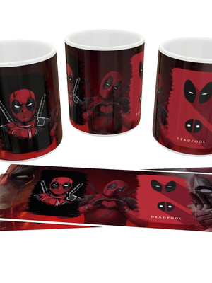 Caneca filme e série geek deadpool