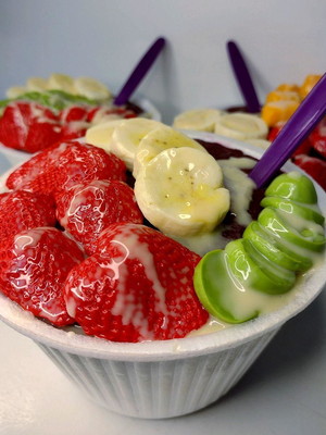 Réplica de alimentos - réplica açaí com frutas