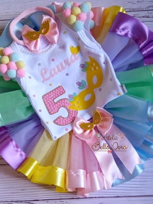 Conjunto tutu mesversario carnaval