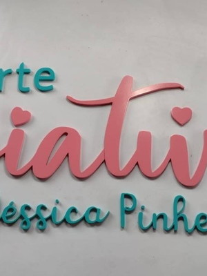 Logo em mdf 1mt pintada (descrição no anúncio)