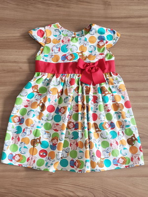 Vestido infantil fazendinha