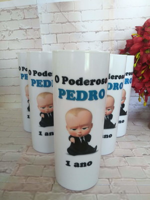15 copos long drink personalizado - poderoso chefinho