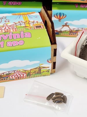 Brinde cultivo caixote com cinta personalizada - parque