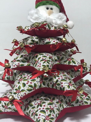 Pinheiro de natal em tecido