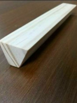 Puxadores modelo barra triangul pinus natural (kit 32pçs)