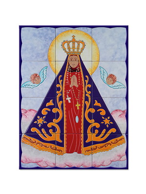 Nossa senhora de aparecida em azulejos