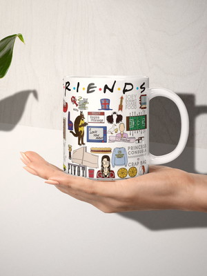 Caneca personalizada do seriado friends branca