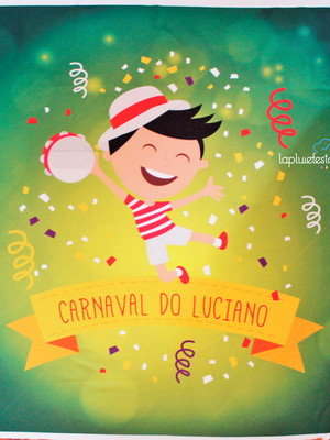 Painel em tecido carnaval infantil