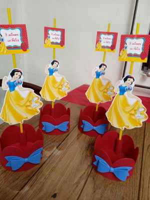Centro de mesa branca de neve