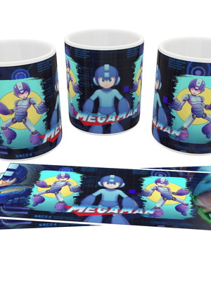 Caneca filme e série geek megaman