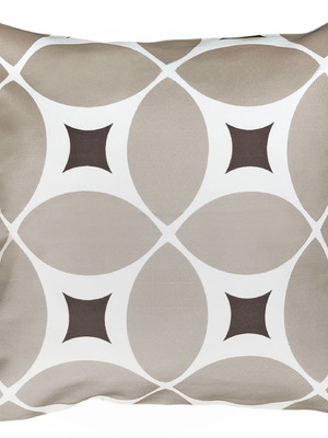 Capa almofada estampa geometria bege sala sofá cama 45x45