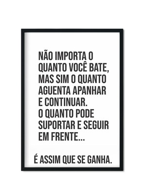 Quadro decorativo frase motivacional sucesso inspiração