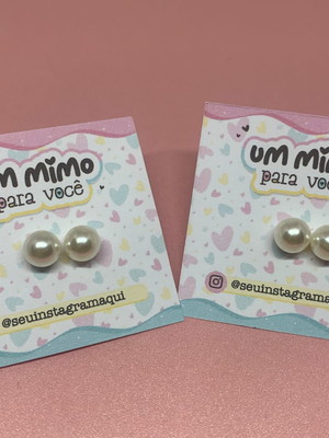 Tag com brinco - mimo para clientes