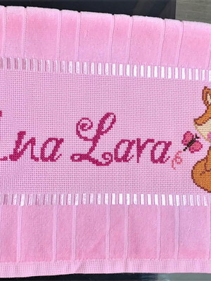 Toalha de boca bordada-ana lara