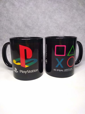 Caneca de games, playstation
