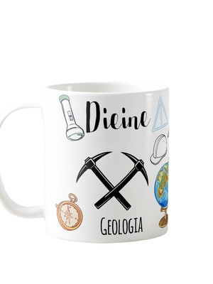 Caneca presente personalizado geologia profissão geólogo
