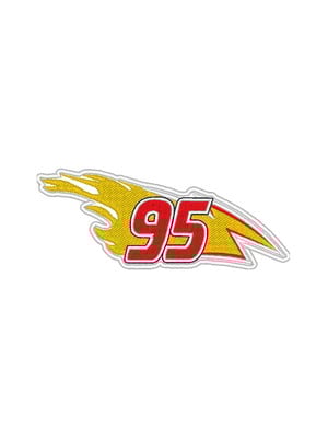 Patch bordado filme carros - raio relâmpago mcqueen