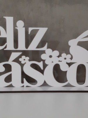 Plaquinha feliz páscoa