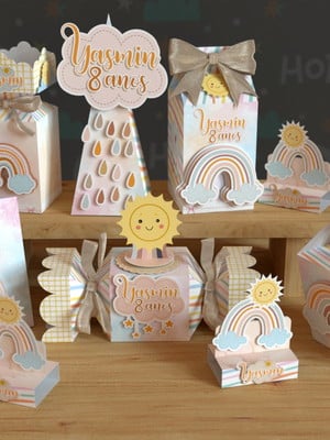 Kit festa arco-íris personalizado