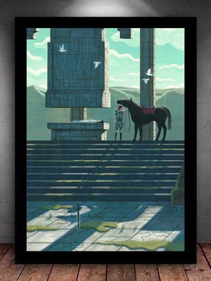 Quadro decorativo shadow of the colossus playstation