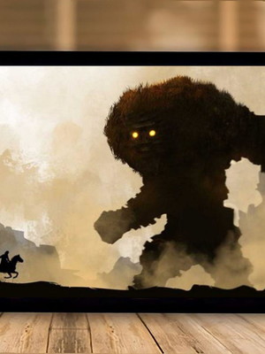 Quadro decorativo shadow of the colossus playstation