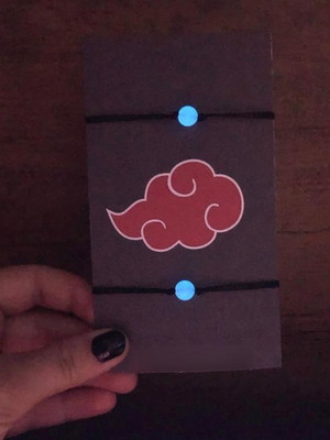 Kit pulseiras akatsuki naruto brilha no escuro