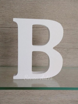 Letras decorativas avulsa mdf 12 cm altura pintada