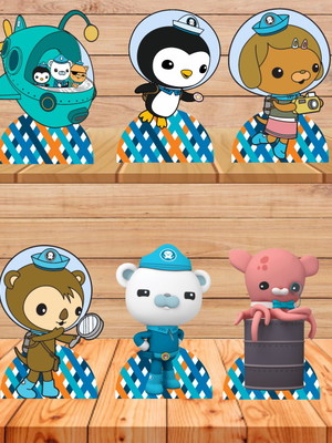 Octonauts kodish displays kit com 10 peças