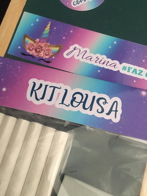 Kit lousa unicórnio