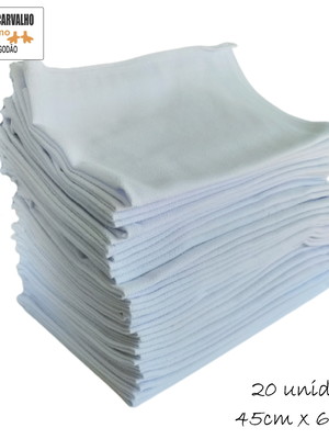 Kit de 20 panos de pratos 100% algodão, trama pé de galinha