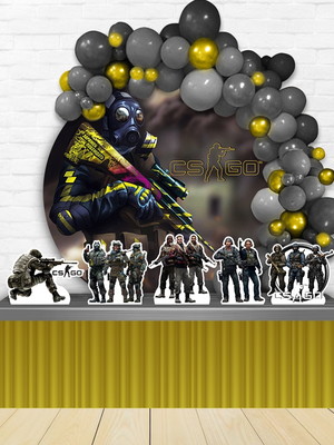 Kit festa painel redondo + display counter-strike cs go